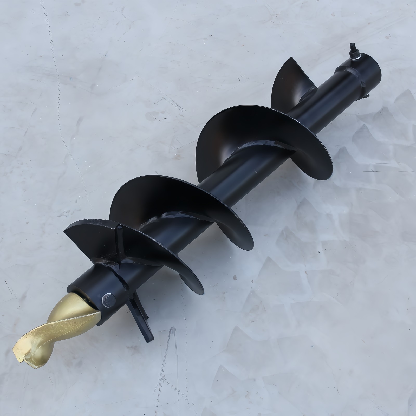 Hydraulic Auger For Mini Skid Steer Loader Attachment Post Hole Drill Free Ship