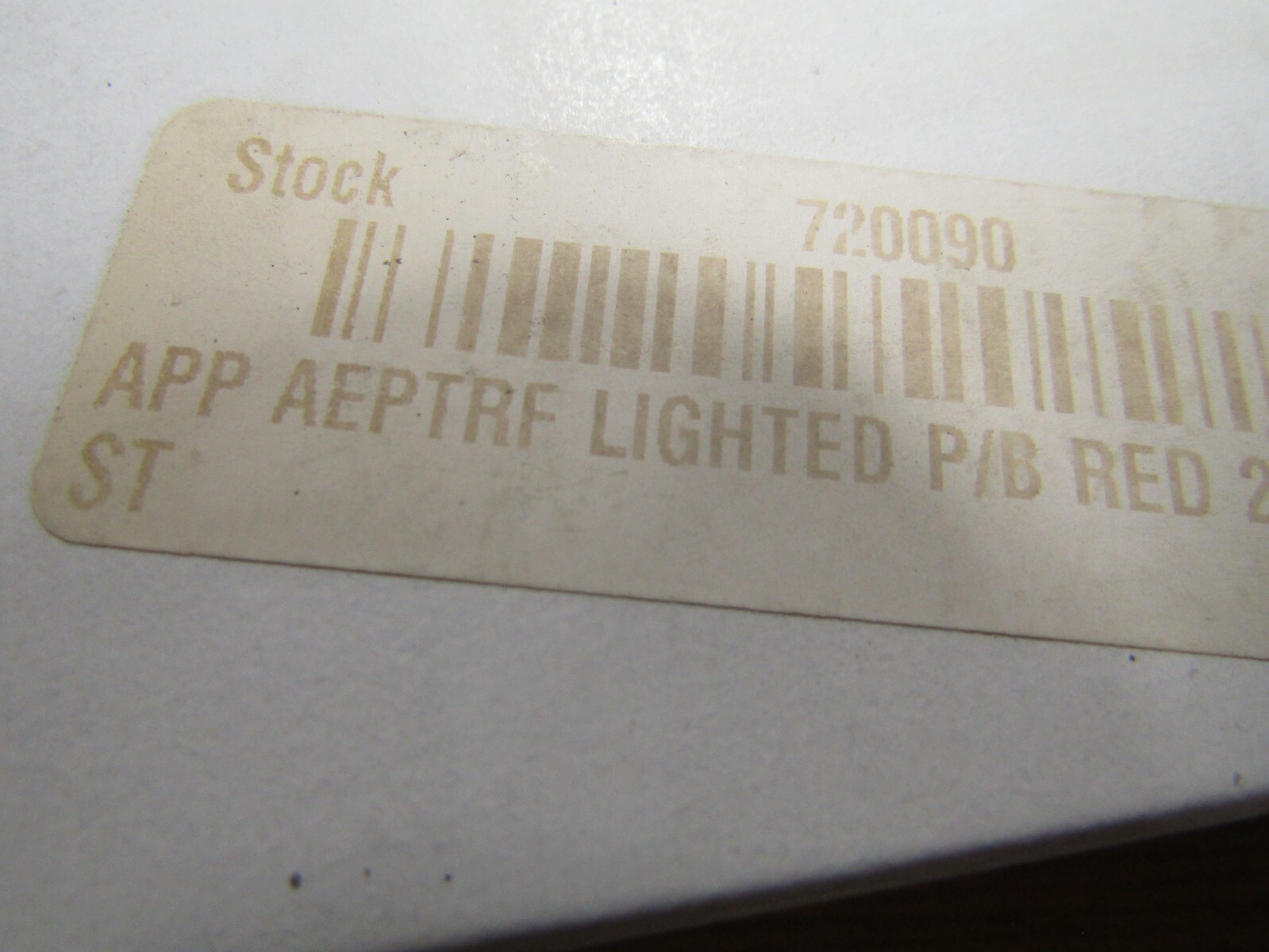NEW EGS CONTROLS LIGHTED PUSH BUTTON RED EXPLOSION PROOF LONG BARREL AEPTRFL