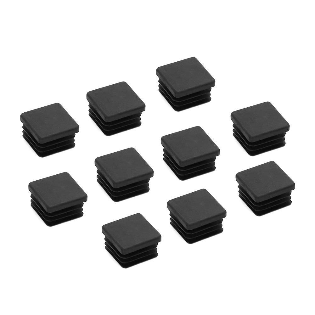 10X 1″ 1×1 inch Square Tube Hole Plug End Cap Leg Table Glides Feet Tips Inserts