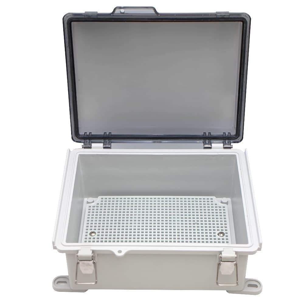 Small Waterproof Electrical Junction Box Clear ABS Plastic | 8.6×6.7×4.3 inc…