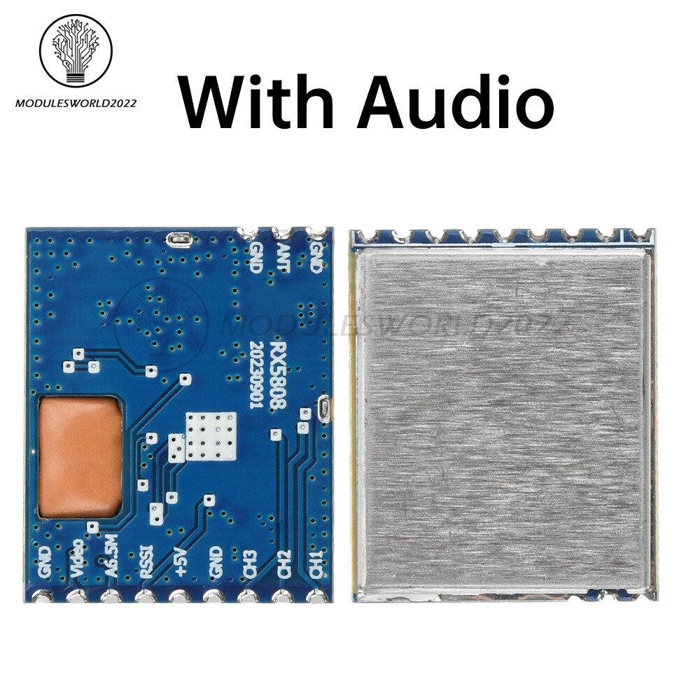 5.8G 5725~5865MHz Receiver Module RX5808 Wireless Audio Video Receiver Module