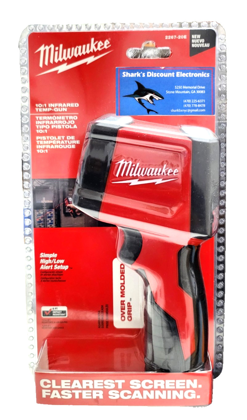 Milwaukee 2267-20E/H 10:1 Infrared Thermometer LCD Display Temperature Gun – NEW
