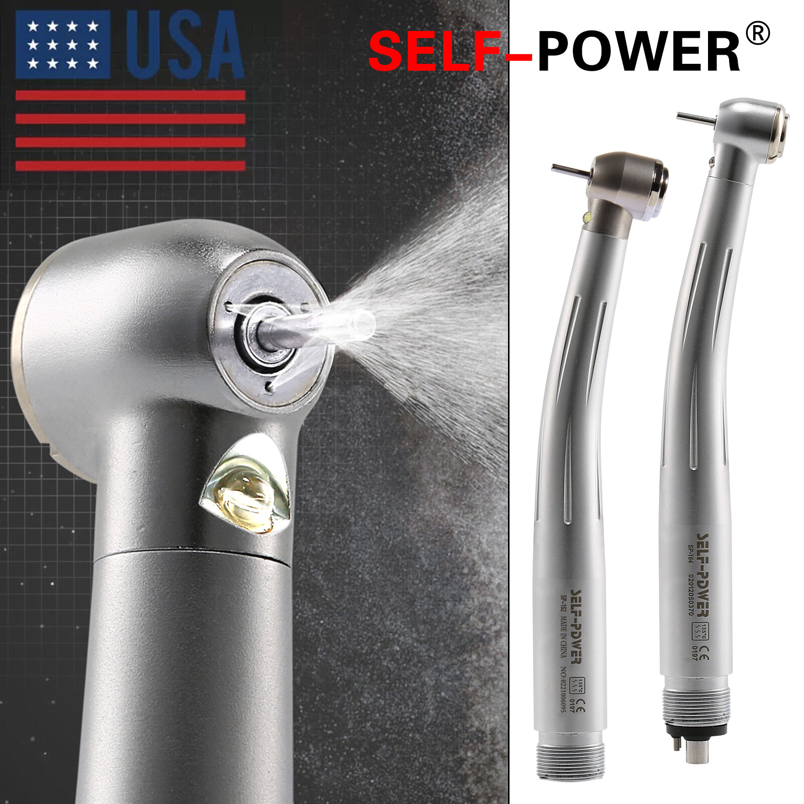 Estilo NSK Dental Pieza mano LED de alta velocidad Pana MAX EK LED 2 & 4Hole PDM