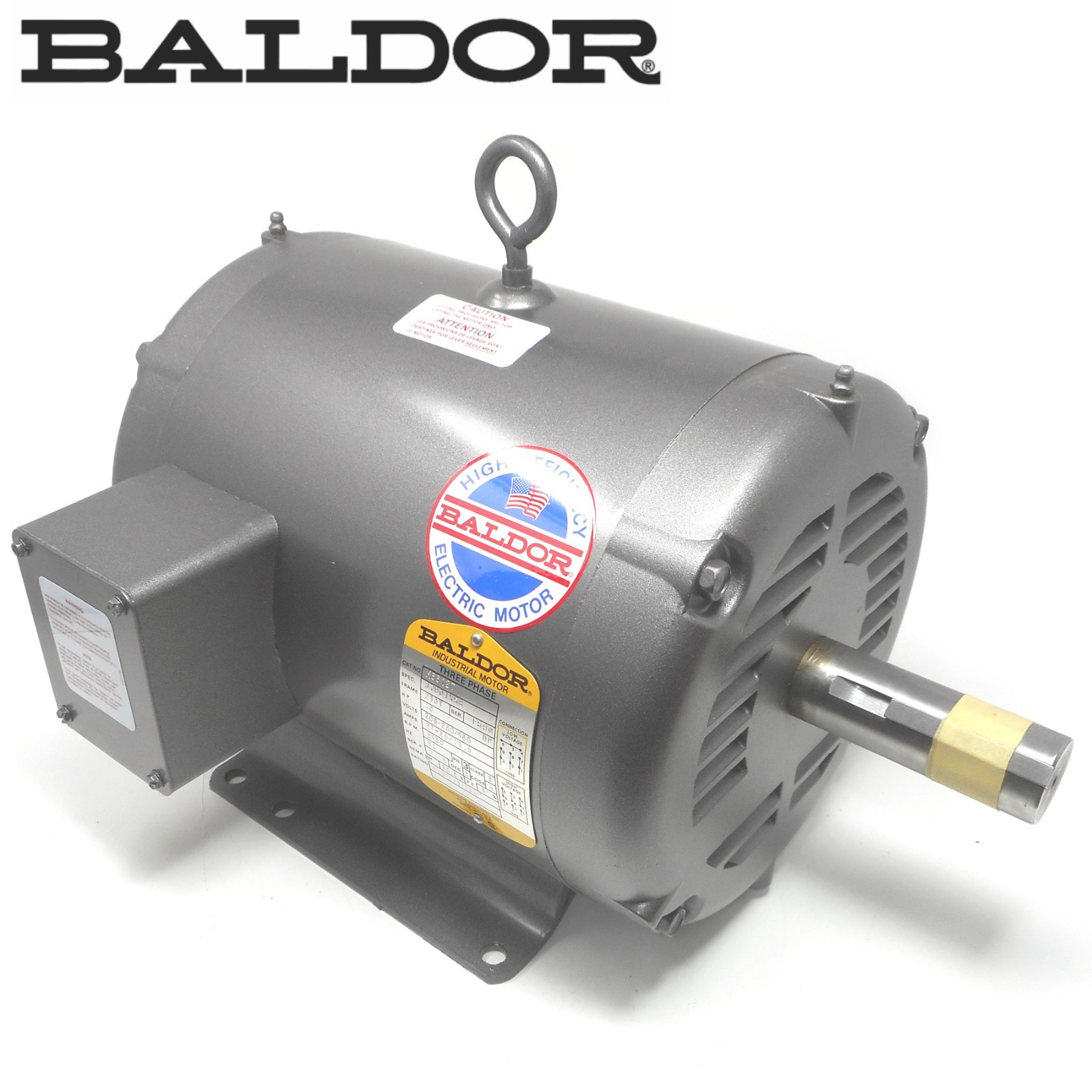Baldor Three Phase Industrial Motor 10 HP 230/460V 3450 RPM M3312T