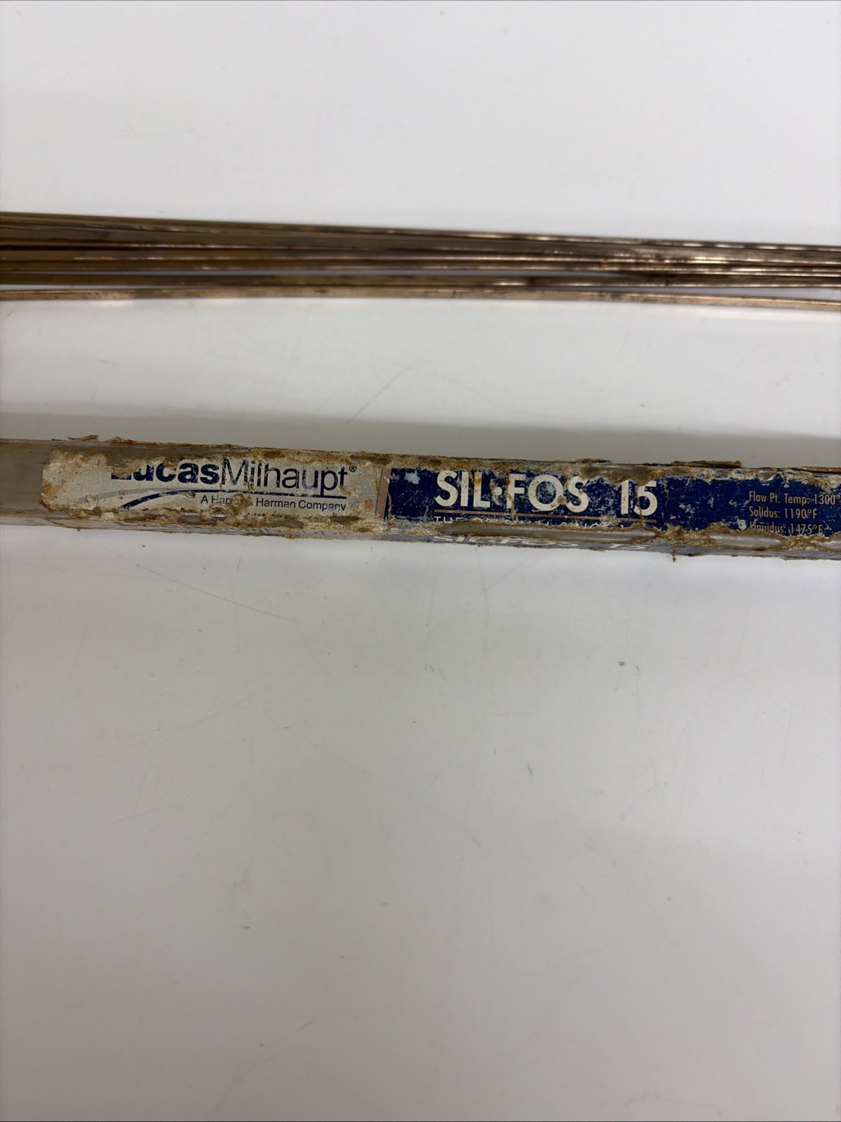 Lucas Milhaupt Sil Fos 15 Brazing Rods 15% Silver Alloy Lot of 12
