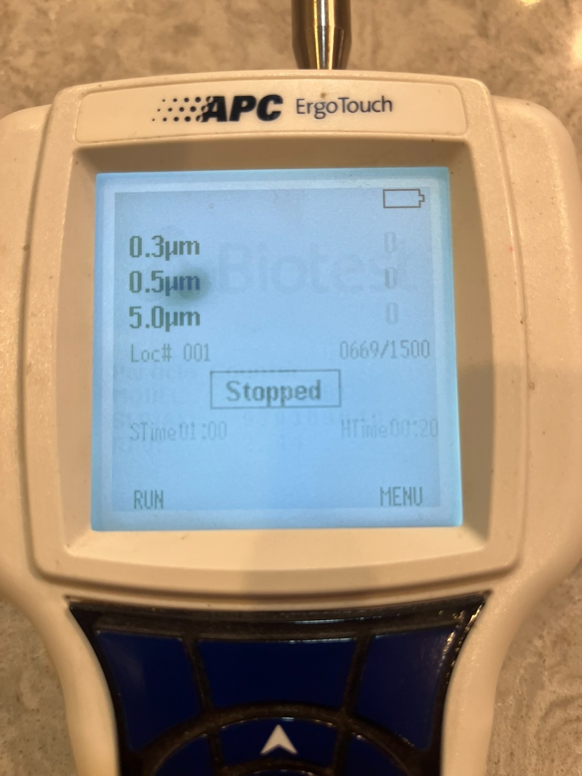 Biotest 9303-01BT APC ErgoTouch Particle Counter + charger 60 days warranty
