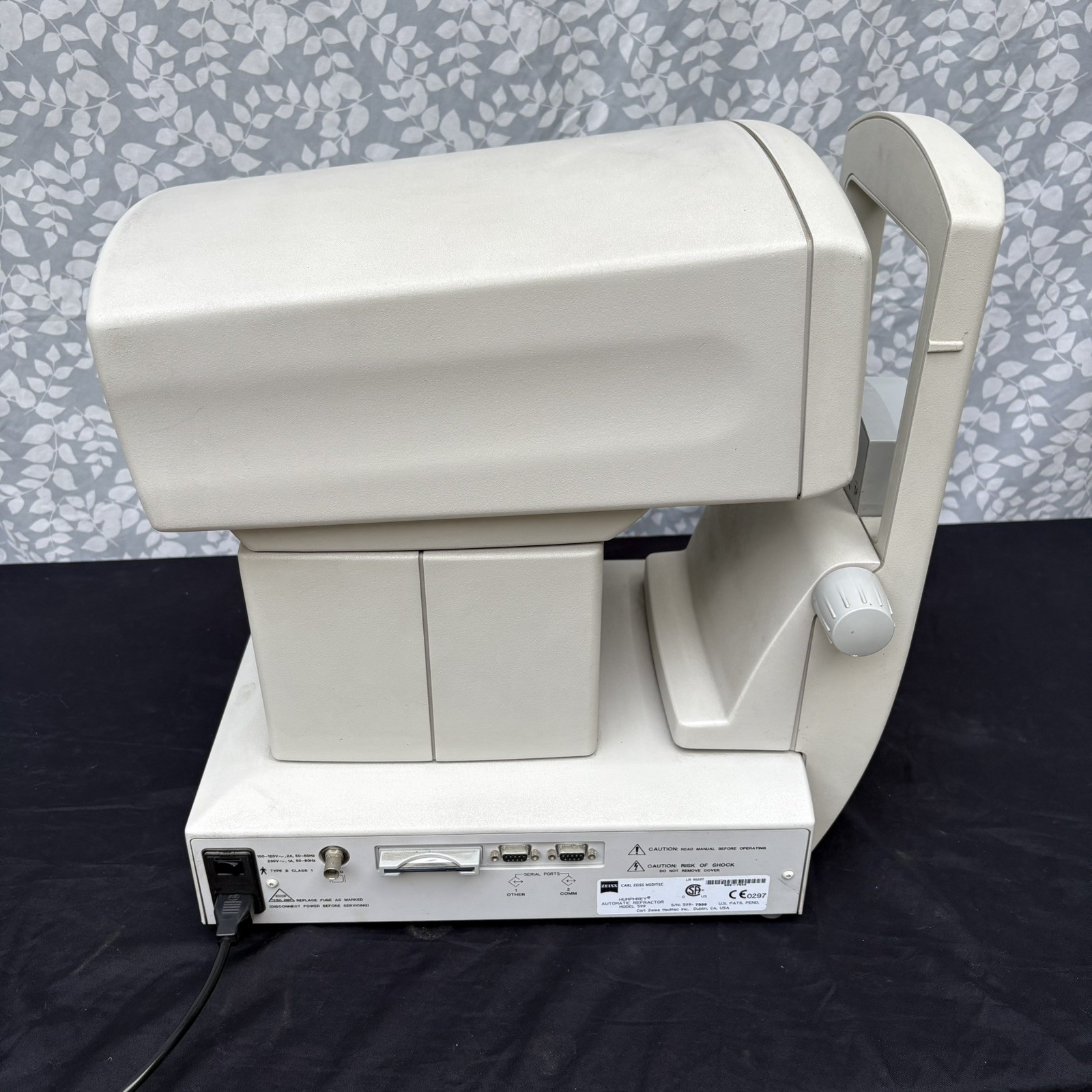 Zeiss Humphrey Automatic Refractor/Keratometer Model 599 As Is Turns On Read