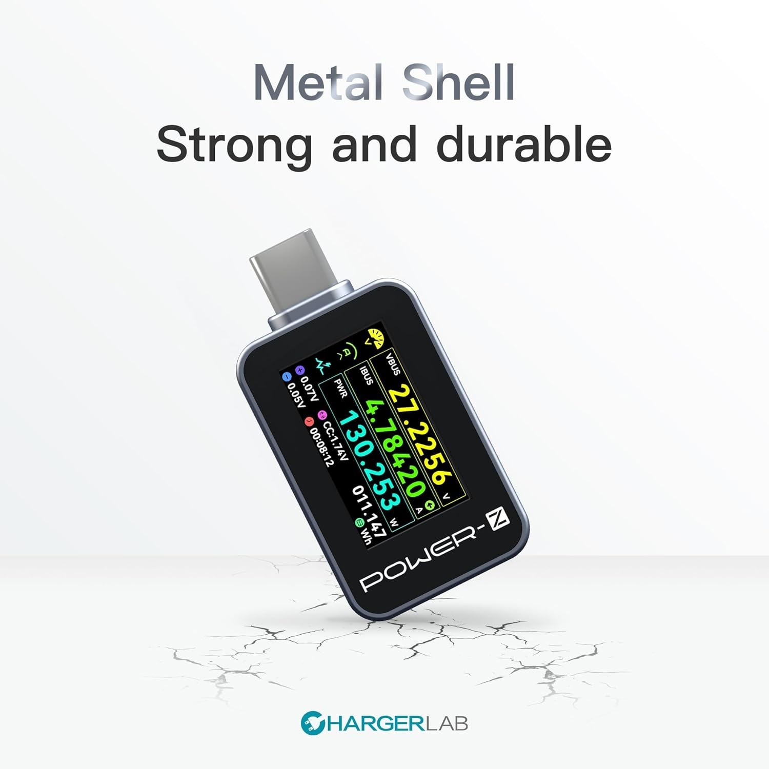 ChargerLAB Power-Z C240 Portable USB-C Tester Digital Power Meter – Black