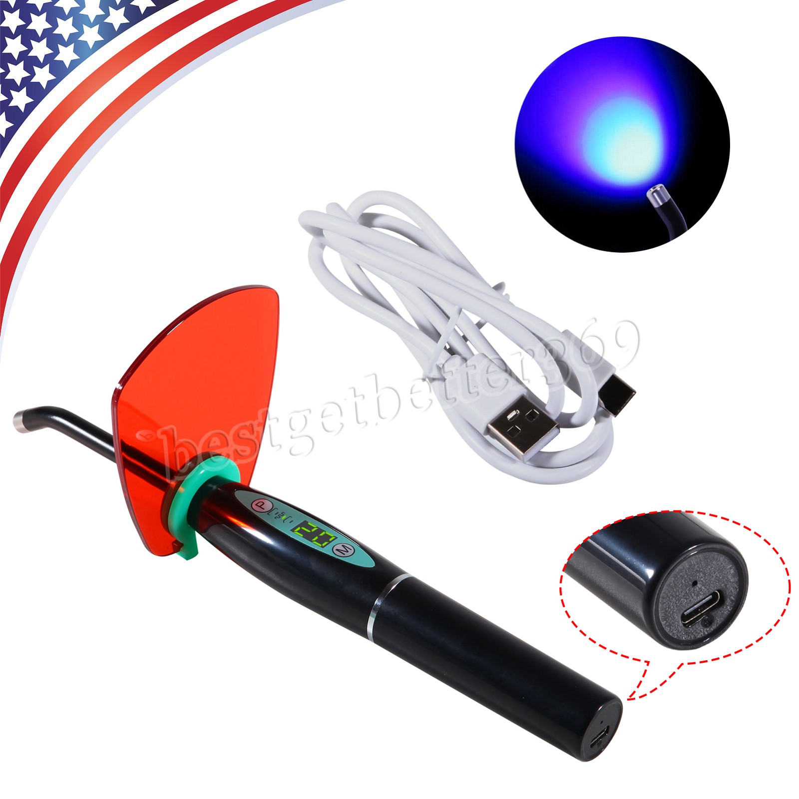 Dental Lab Marathon Electric Micromotor Polishing + 35K rpm Motor Handpiece Kit