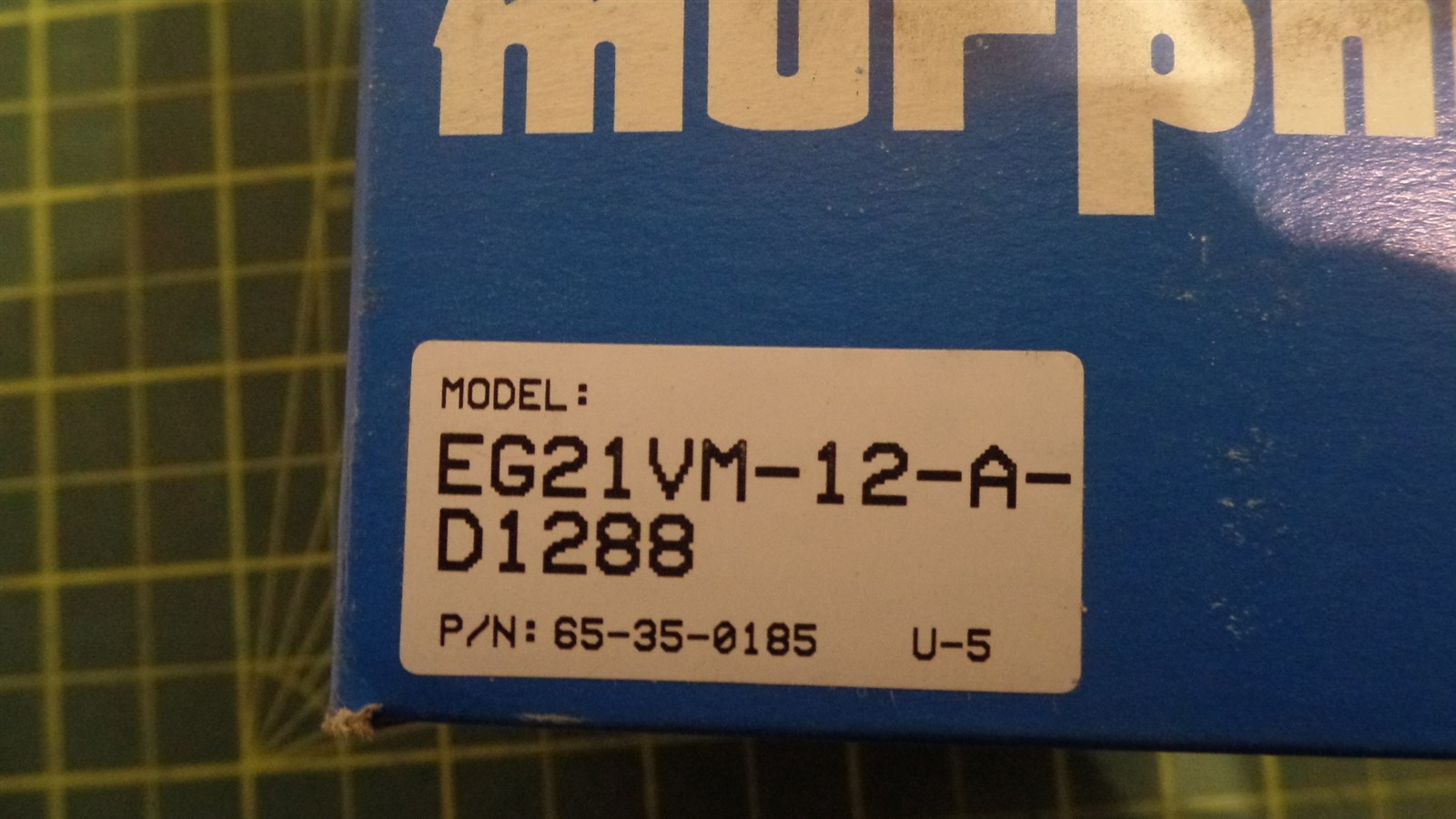 MURPHY EG21 EGS21 VOLTMETER GAUGE ASSEMBLY, SUPERPAC SP207377 SP 207377, N.O.S