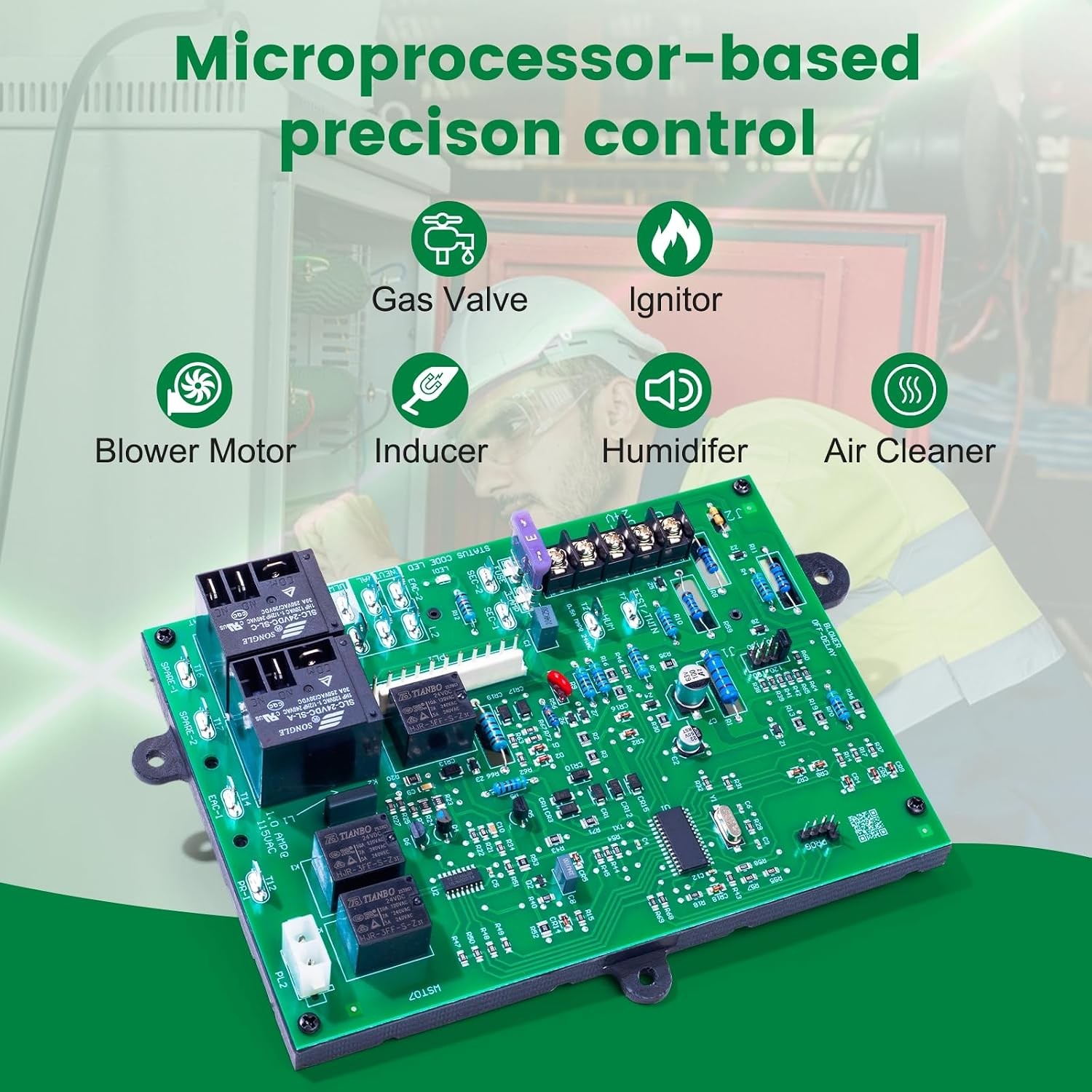 Nealmart Furnace Control Board ICM282A Replacement HK42FZ004 HK42FZ011 Series