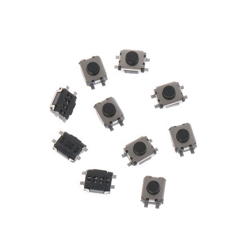 100 Pcs 3x4x2mm 4 Pin Micro Momentary Push Button Tactile Switch
