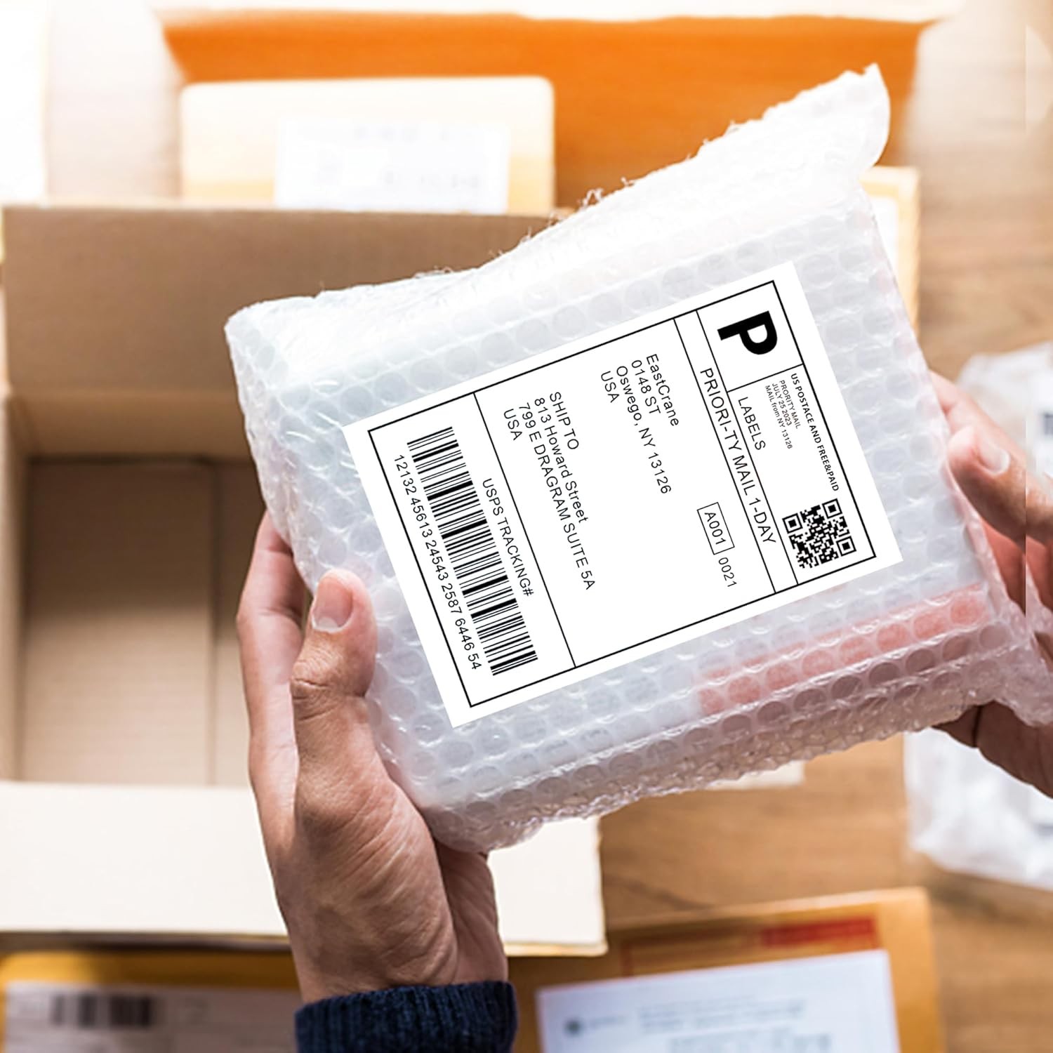 4″x6″ Direct Thermal Shipping Labels for Zebra & Rollo Printer Fanfold and Rolls