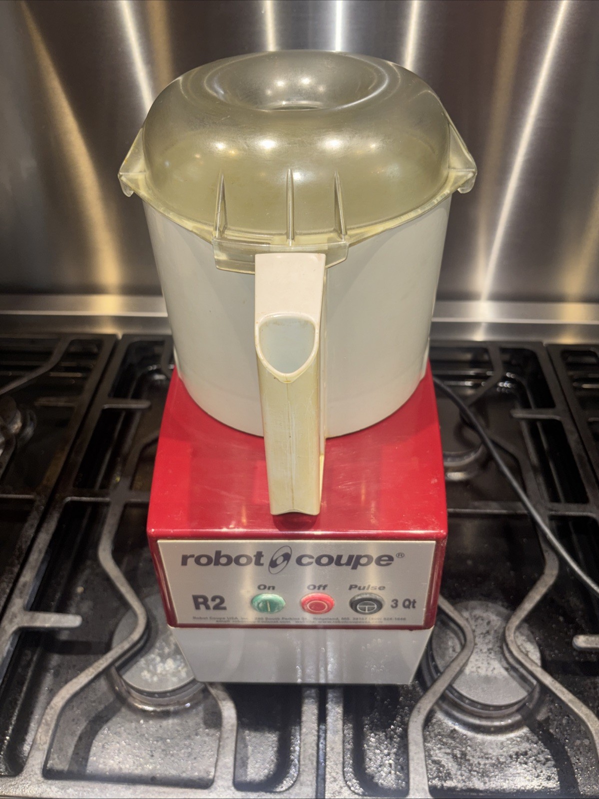 Robot Coupe R2 N Commercial Food Processor 3Qt w/ Bowl & Lid. NO BLADE