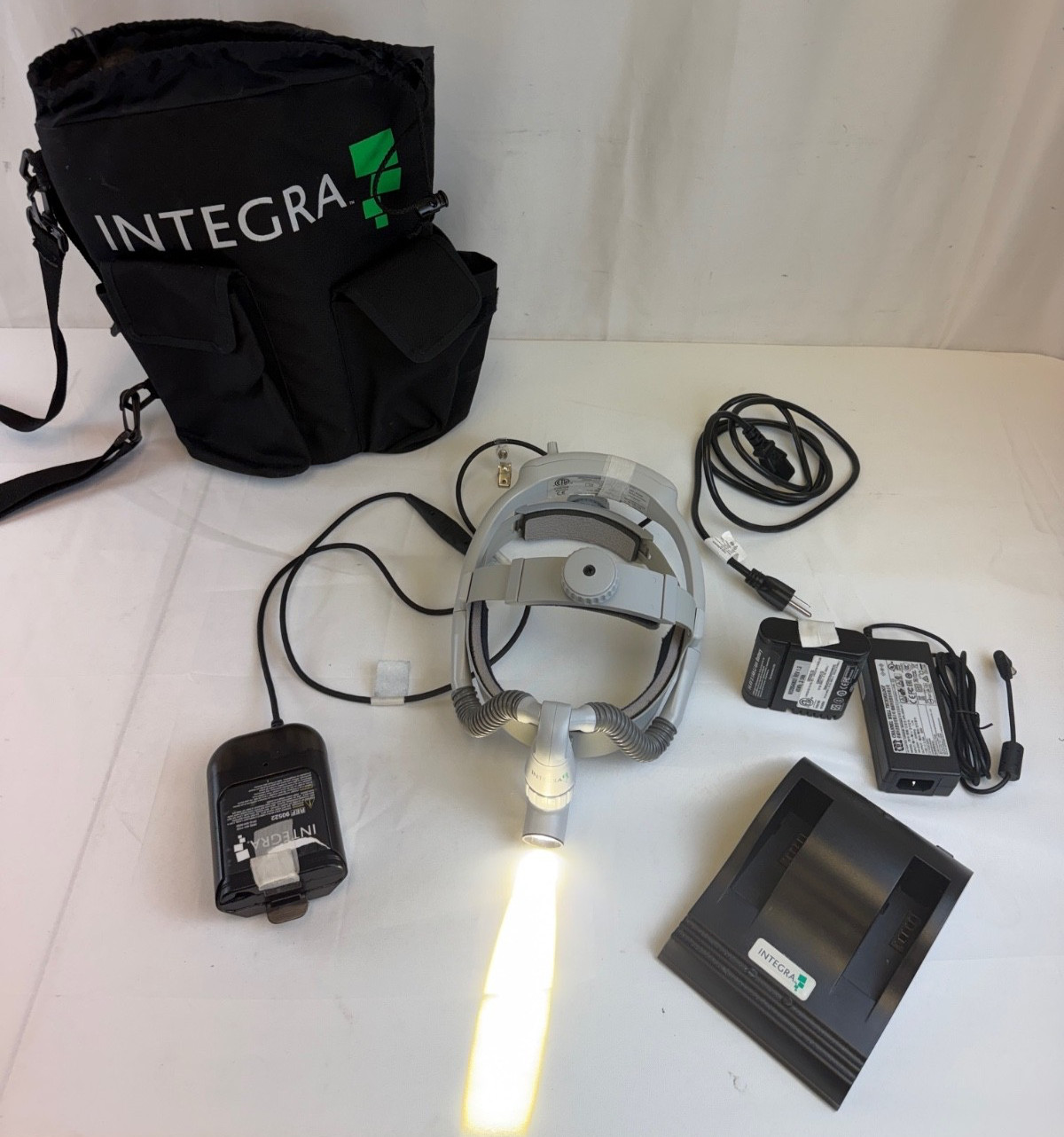 Integra 90500 Battery Powered LED Headlight System w/ 2 Batteries Charger & Bag