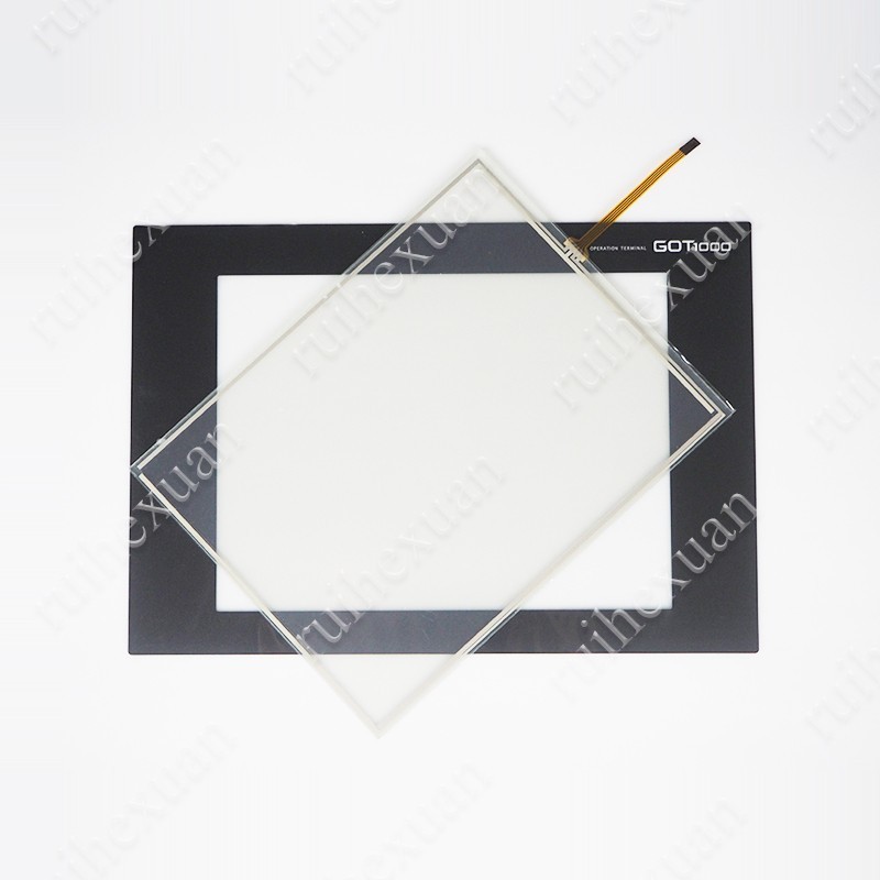 GT1275 GT1275-VNBD Touch Screen Glass for GT1275-VNBA GT1275-VNBA-C with Overlay