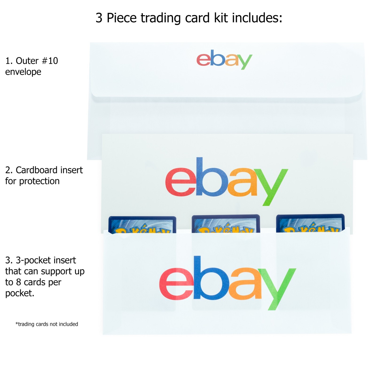 Trading Card Envelope Kit – 3 pocket