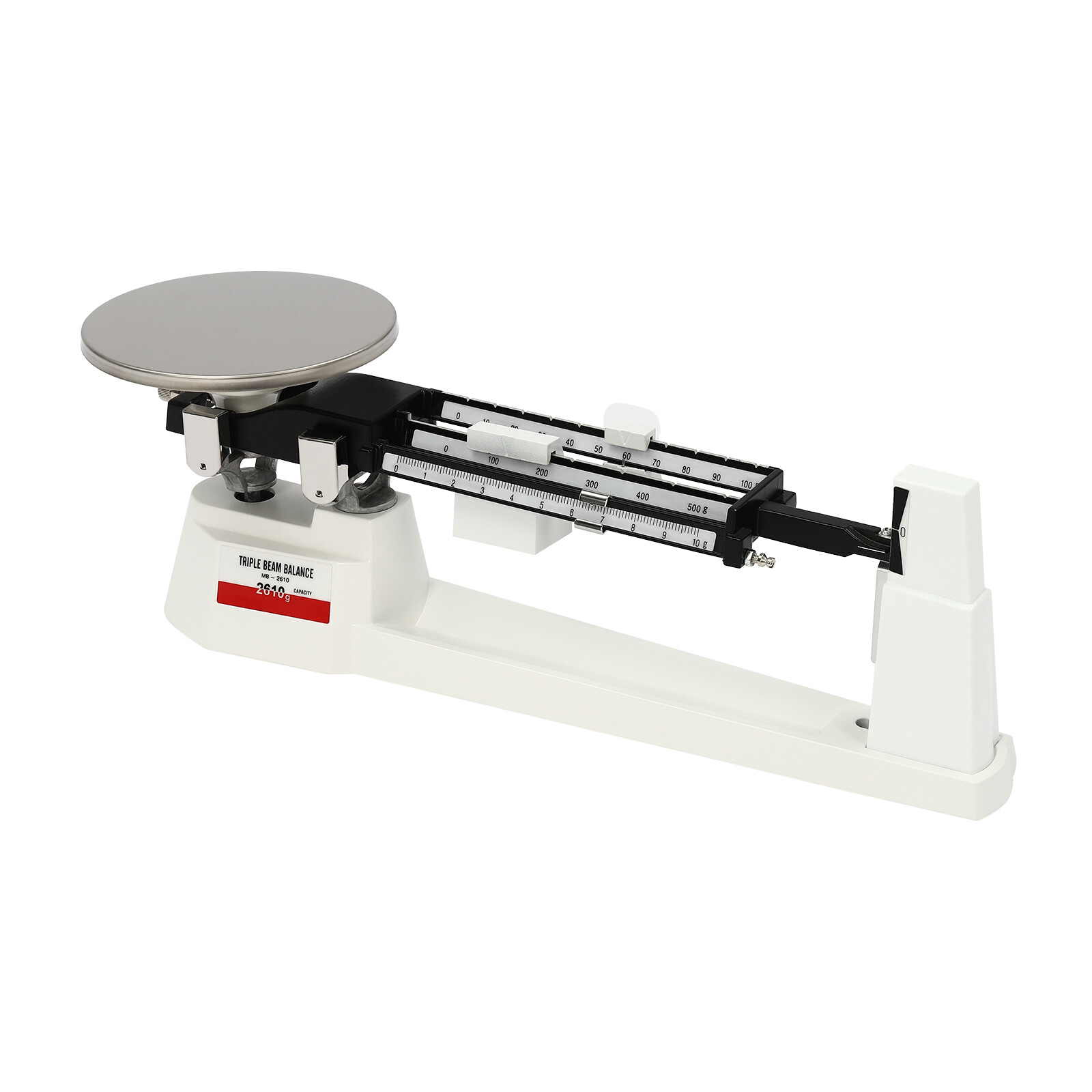 Lab Triple Beam Balance Scale 2610G x 0.1g Stainless Steel Retro Lightweight