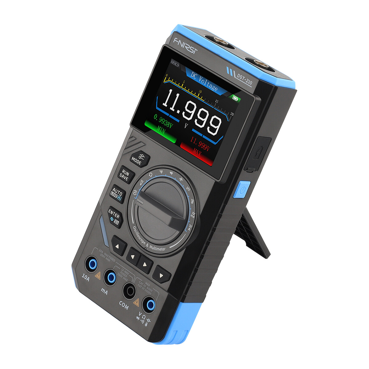 FNIRSI DST210 3-In-1 Handheld Digital Oscilloscope Multimeter Signal Generator`