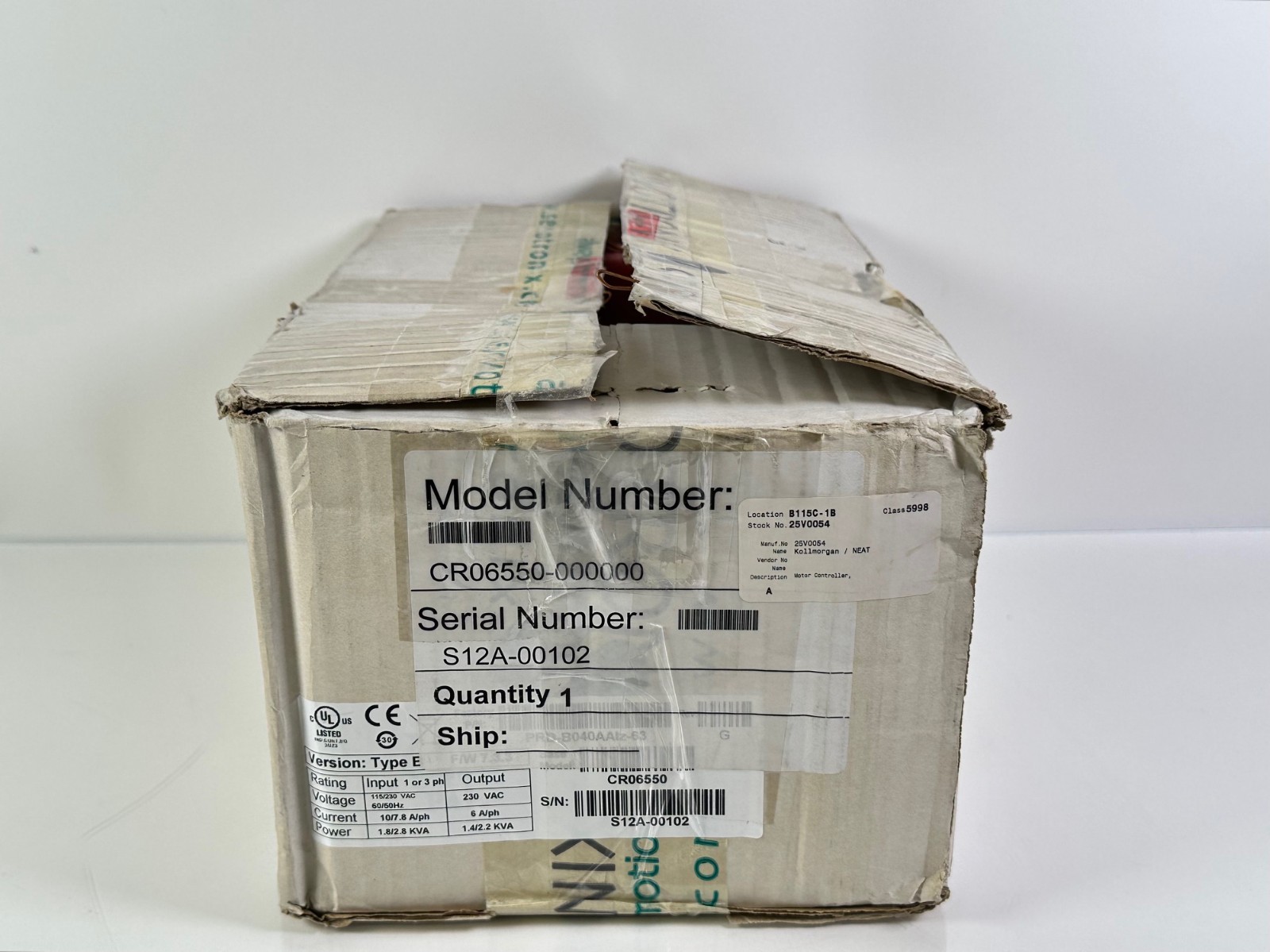(NEW) Kollmorgen CR06550 Servostar CD Servo Drive
