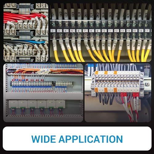 5 Packs 6 Positions Terminal Strip Blocks 600V 25A with Cover and 5 Packs 400…
