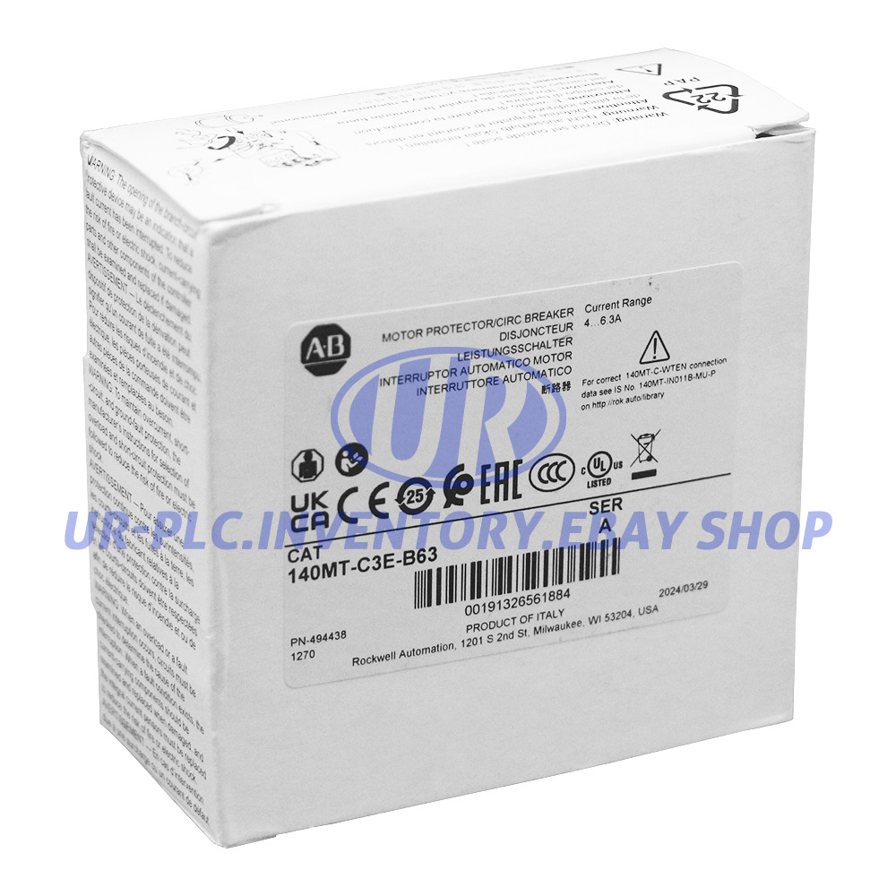 New Factory Allen Bradley 140MT-C3E-B63 Motor Protection Circuit Breaker