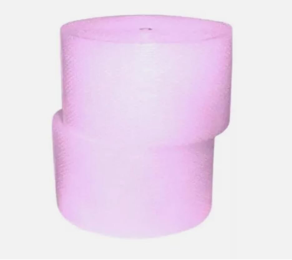 3/16″ Small Bubble Pink Cushioning Wrap Anti-Static Roll 700’x12″ Wide 700FT 12″