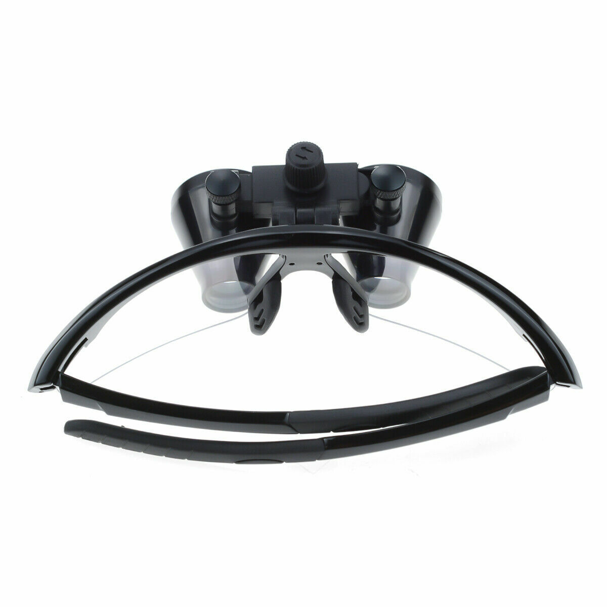 Dental 3.5X Binocular Loupes + 3W LED Head Light + Aluminum Box Black US STOCK