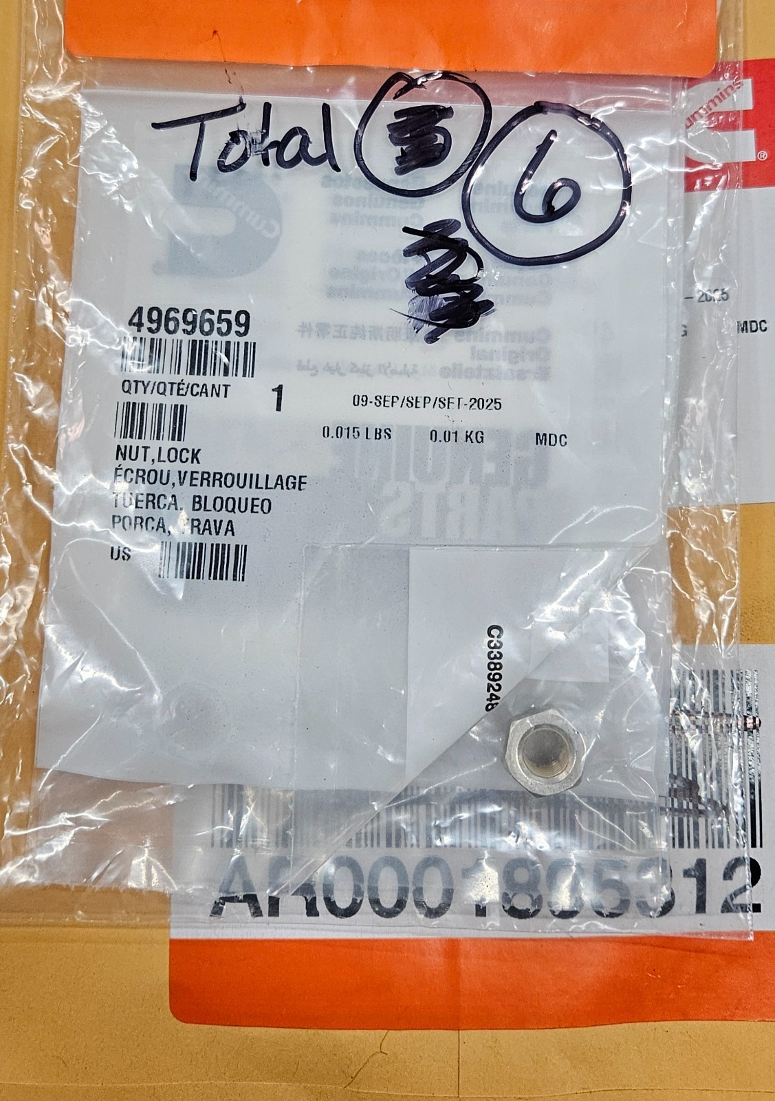 LOT OF MISC CUMMINS PARTS/ CLIPS,CLAMPS,SCREWS, PLUGS- **SEE PICTURES** (MSC)