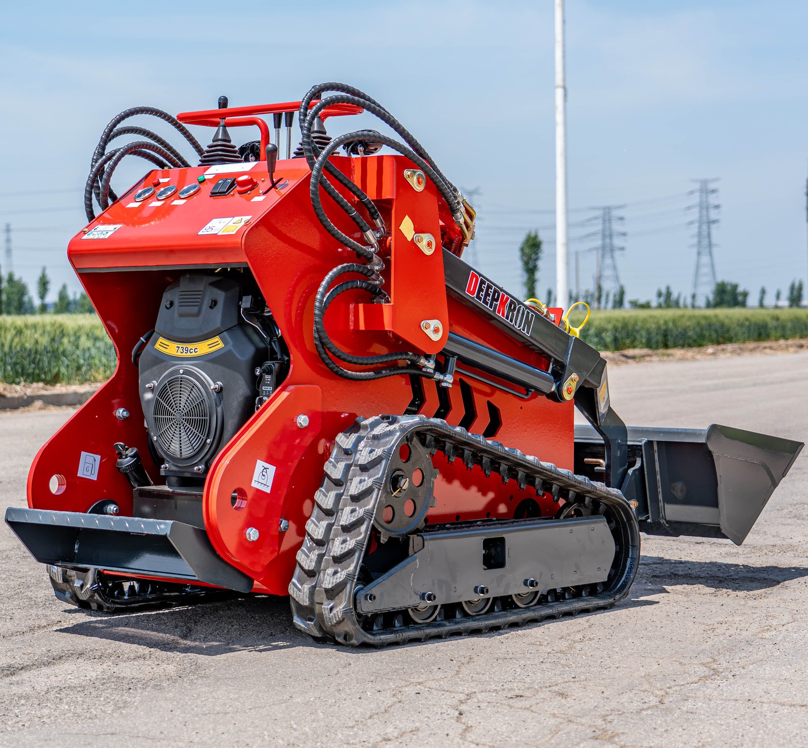 3527Lbs Mini Skid steer Loaders EPA 25 HP Kubota Engine Free Shipping USA Stock