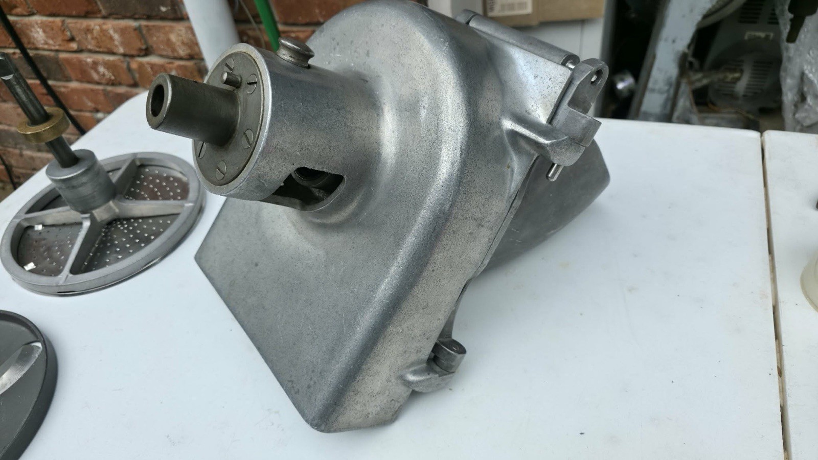Hobart Pelican Head Mixer Attachment Shredder Grater Slicer Lot 21