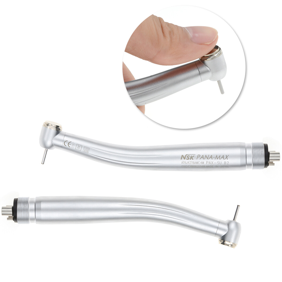 NSK Type Dental Big Head PANA Max High Speed Handpieces Turbine Push Button 4/2H