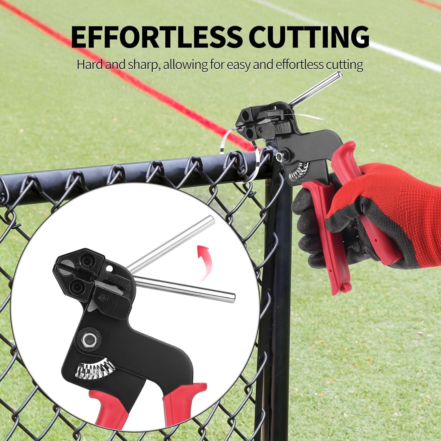 Cable Tie Tool Gun Kit Stainless Steel Zip Tie Cutter + 150PCS Metal Zip Ties