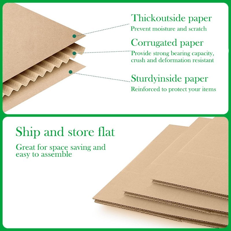 Shipping Boxes 14 x 10 x 6 in., 6/12 Pack | For Packaging, Moving, and Storage