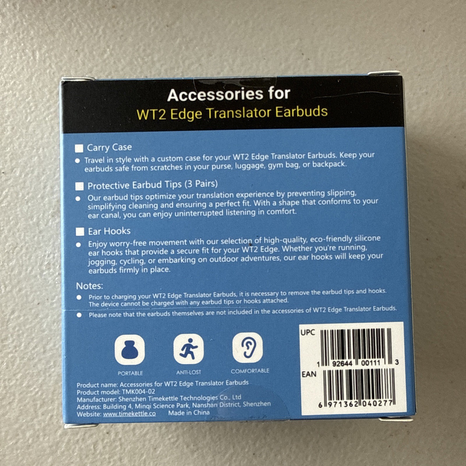 Timekettle Accessories for WT2 Edge/W3 and p1 Translator Earbuds, Including…