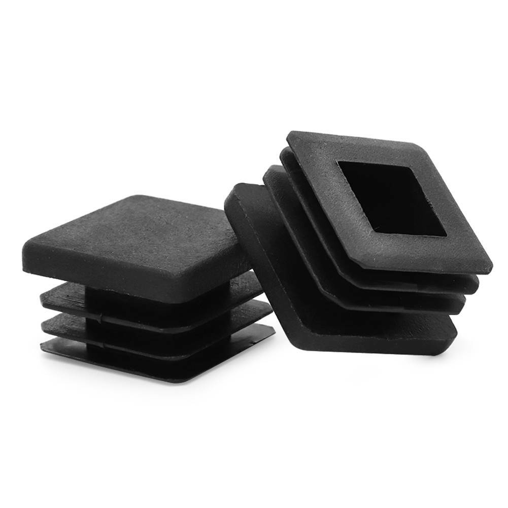 10pc 1″ inch Square Tube Hole Plug Plastic End Cap 1×1 Tubing Glide Tips Insert
