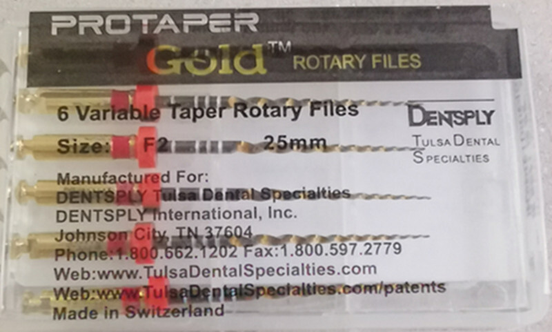 Dentsply Protaper Gold Rotary Files Tulsa Assorted Endodontics 21mm/25mm/31mm