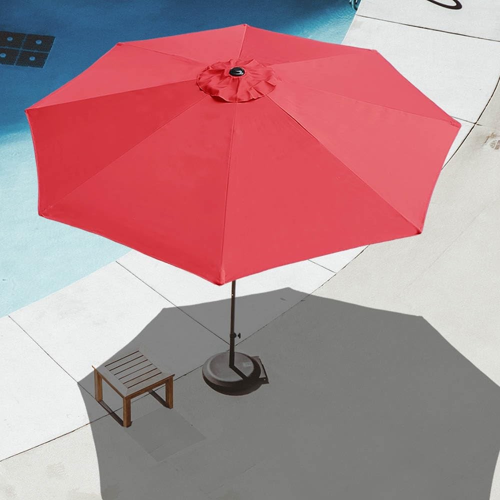 Ontheway 11Ft Patio Umbrella Enhanced Replacement Canopy Market Table 8 Ribs