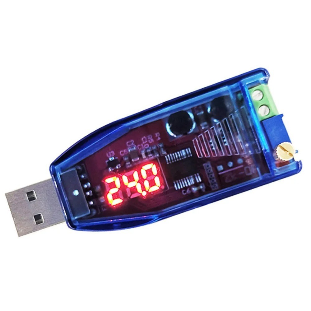 Green 5V to 1-24V USB Step Up Down Power Supply Module Buck Boost Converter NEW