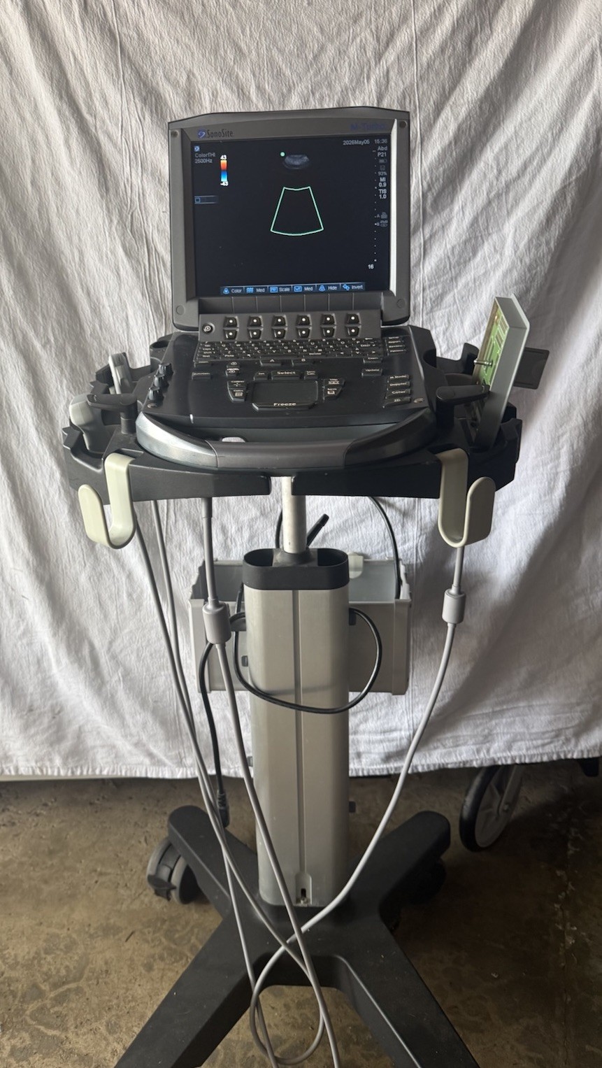 SonoSite M-turbo Portable Vet Ultrasound w/ C11x & P21x Transducer Probe