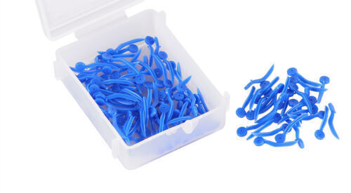 400Pcs Dental Plastic Wedges Concave Design Arc Diastema Wedge End Circular Hole