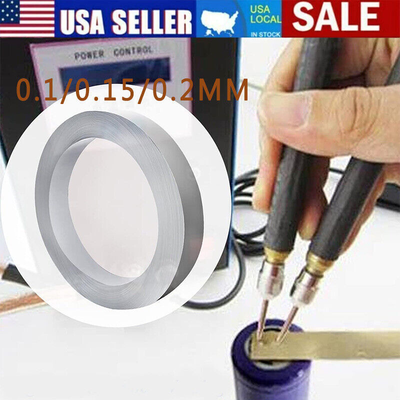 10M Pure Nickel Plate Strip Tape Sheet For Li 18650 Battery Spot Weld Tool DIY
