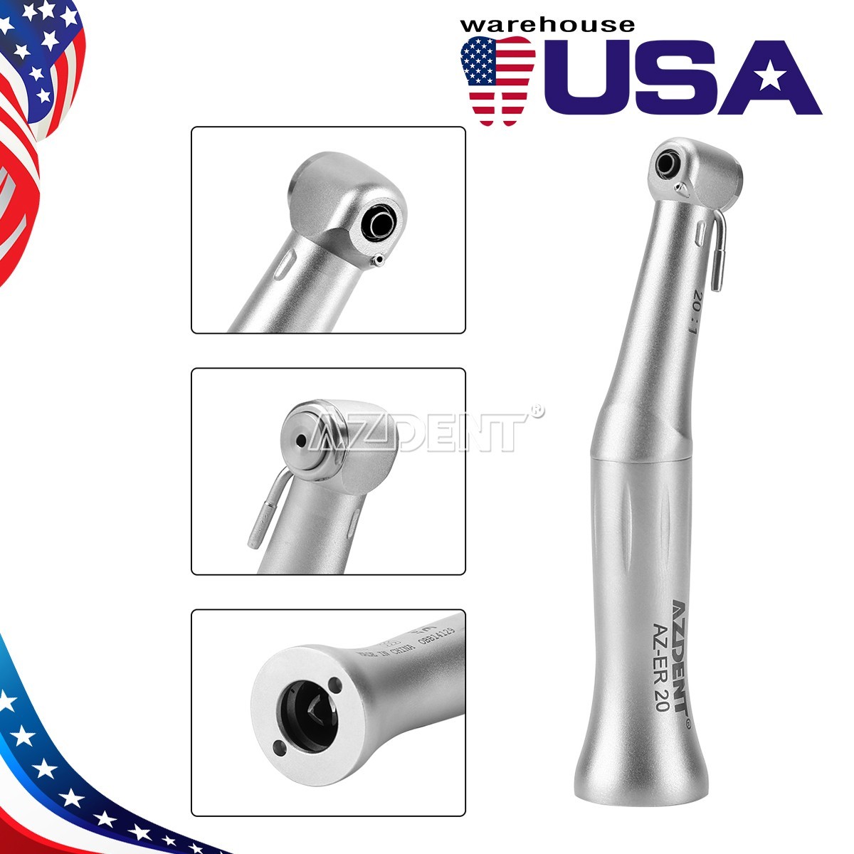 Dental 20:1 Implant Surgery Low Speed LED/ Contra Angle Handpiece