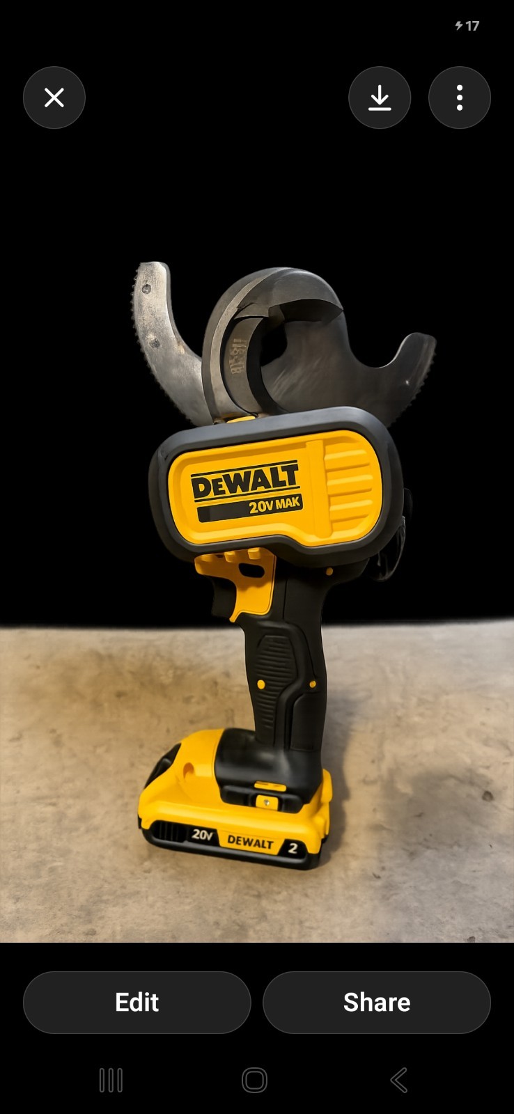 ⭐DeWalt DCE155 ACSR Cable Cutting Tool 20V with Battery & Charger USED⭐