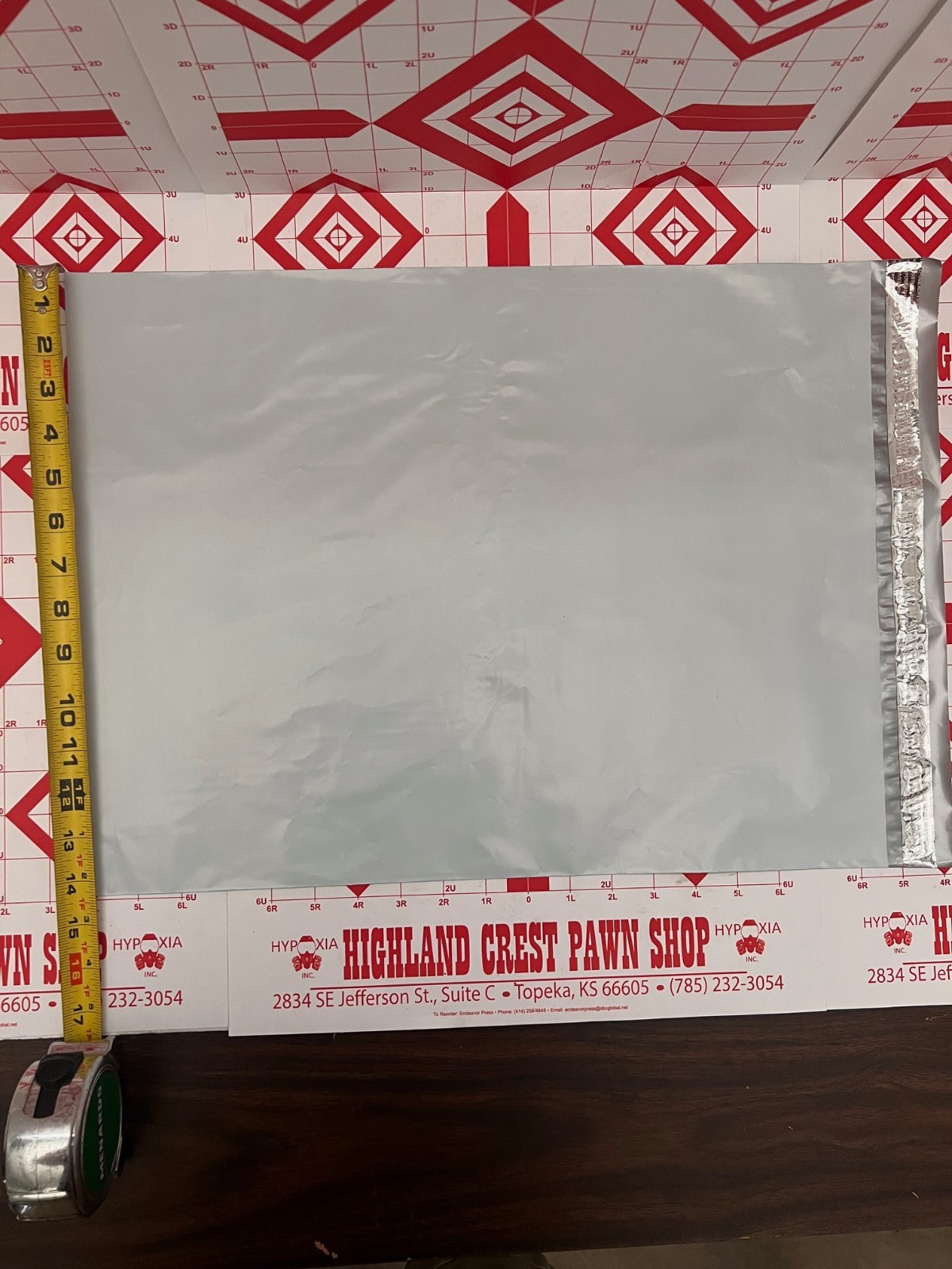 Poly Mailers 2.5 MIL Shipping Bags White/grey self sealing -14.5×19 USA MADE!