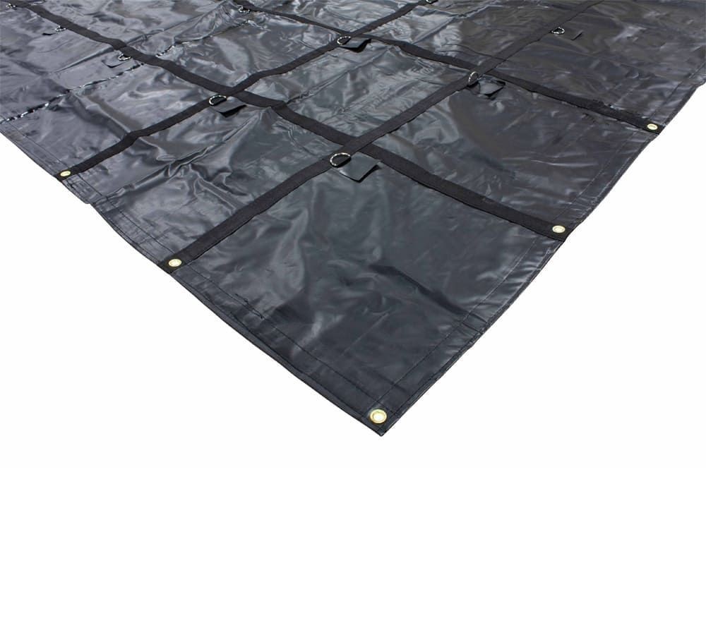 2 PK 12’x20′ Heavy Duty Smoke Tarp for Flatbed Truck 18 Oz Vinyl Load Coverin…