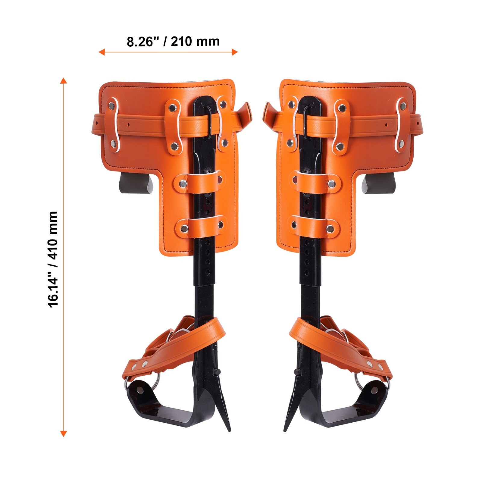 VEVOR Tree Climbing Spikes Set Climbing Spurs Alloy Steel Safety Rope Hareness