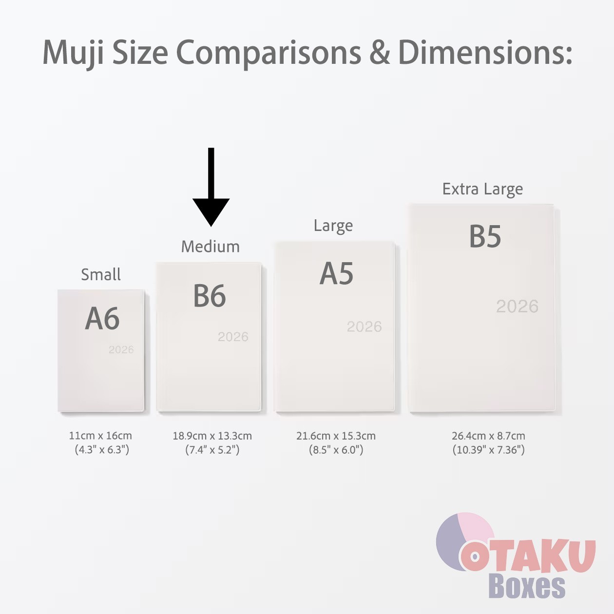 MUJI 2026 Planner – DARK GREY B6 – Mon. Start Monthly Weekly From December 2025