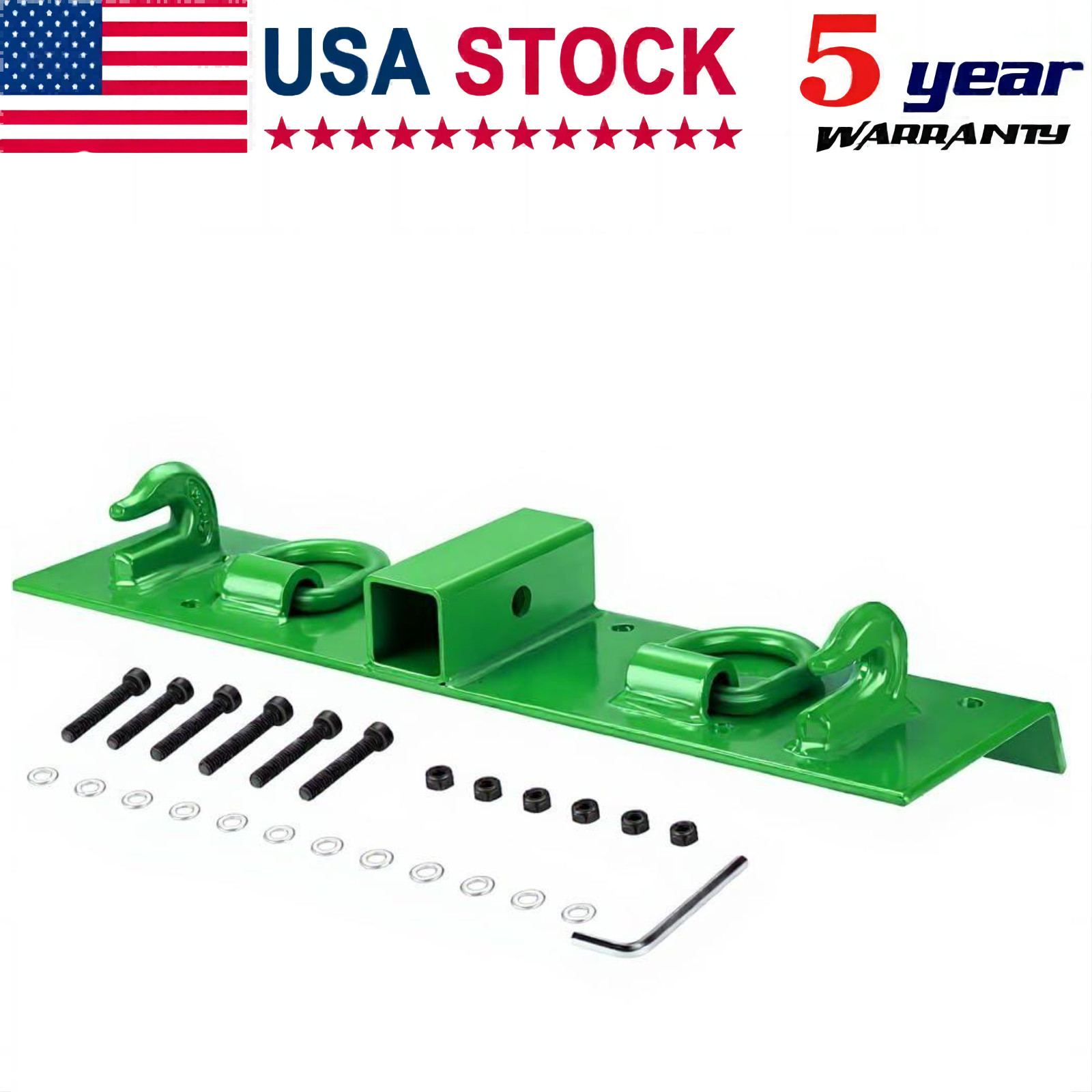 Bolt on Grab Hooks & D Rings & 2″ Receiver For John Deere 1025R Compact Tractor