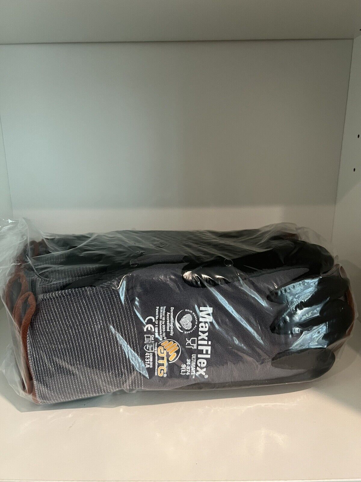 New MaxiFlex Ultimate 34-874 Seamless Nylon Gloves Nitrile 12 Pk. Various Sizes